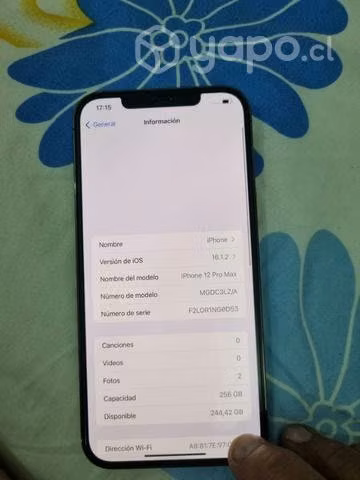 Celular iphone 12 pro max
