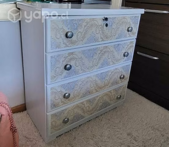 Hermosa cómoda decopage estilo vintage