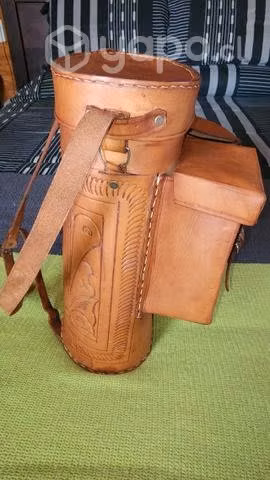 Bolso porta termos en cuero