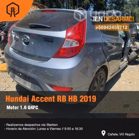 Yugo trasero Hyundai accent 2019 hatchback