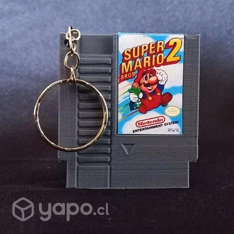 Cartuchos llaveros de juegos retro