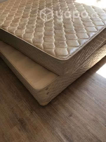Cama Box Spring 2 Plazas impecable