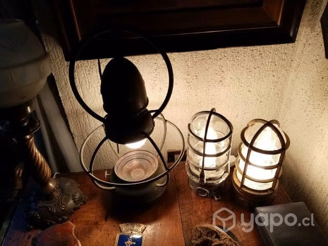 Farol de Barco en Cobre, Muy Antiguo
