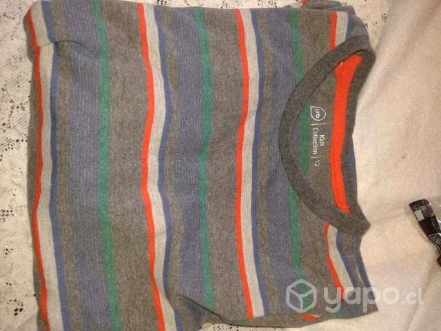 Poleras de algodón lolo 12-14 años