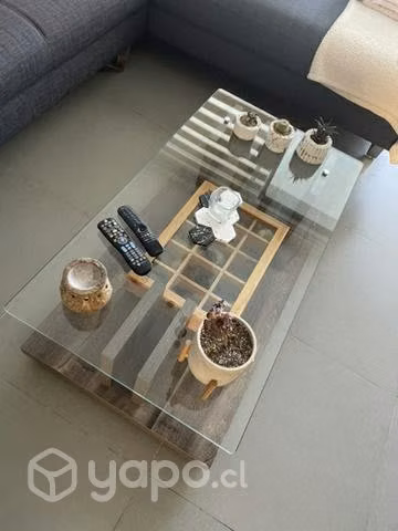 Mesa de centro vidrio