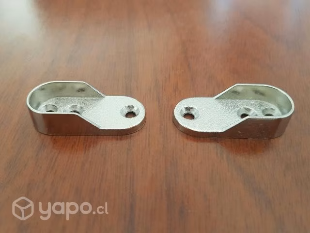 Soporte barra ovalado satin niquel