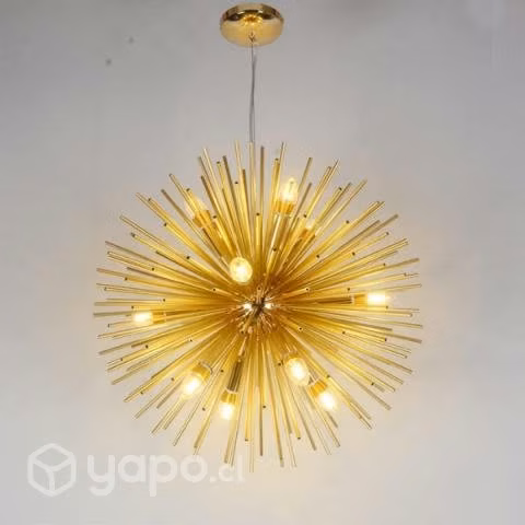 Lámpara Colgante Diseño Elegante Gold Porta 10*E-2