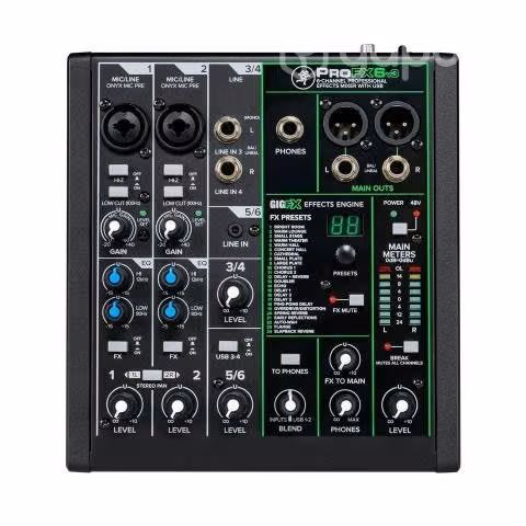 MACKIE ProFX6v3 - Mixer USB 6 canales