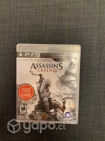 ASSASSINS CREED 3 PS3 (Poco Uso)
