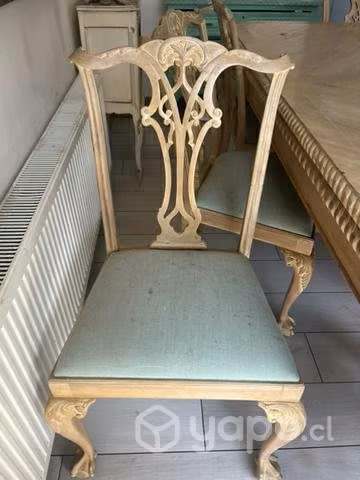 Antiguo comedor chippendale restaurado