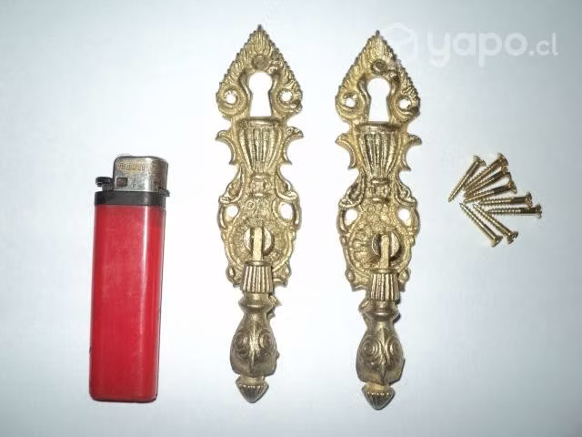 Tiradores De Bronce Con Boca Llave, Valor x Par