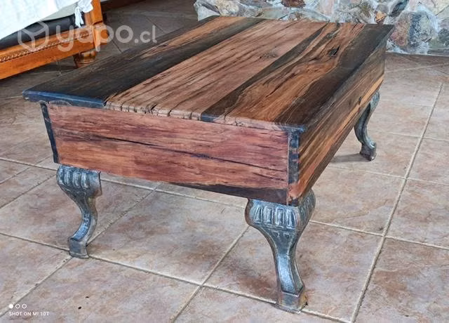 Mesa de centro Rústica de durmientes, nueva - Imagen 4
