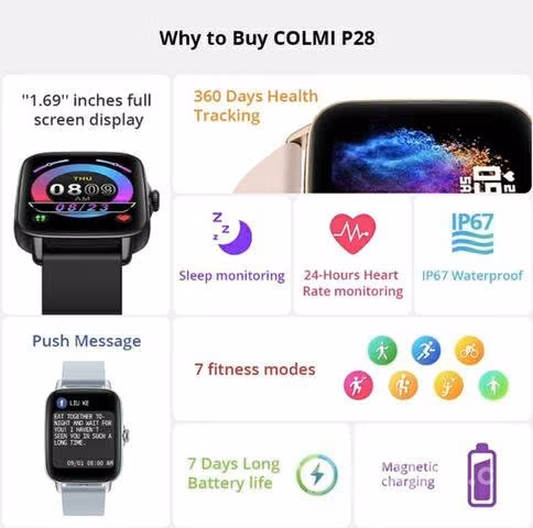 Reloj Inteligente Reloj Deportivo Colmi P28 Plus