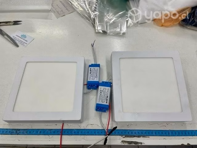 8 Focos Panel Led Plafon Sobrepuesto Cuadrado