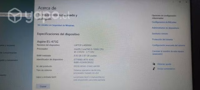 Notebook acer i5 - Imagen 4