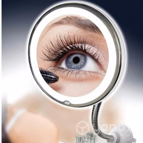 Espejo Led Flexible De Maquillaje Con Aumento 10x