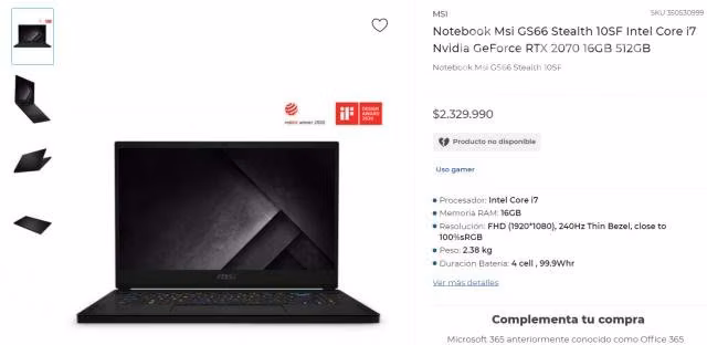 notebook msi - Imagen 4
