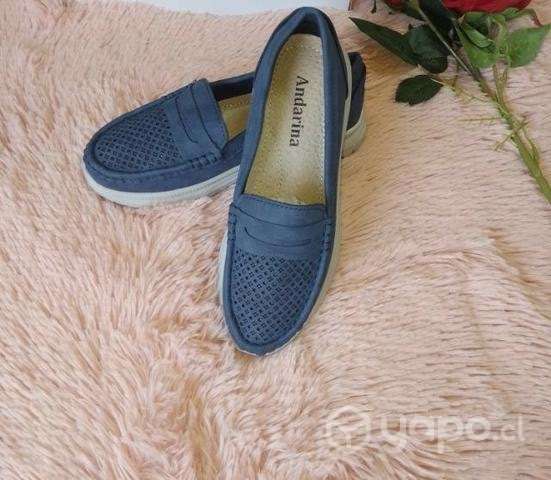 Mocasines de cuero dama - Imagen 4