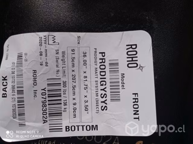 Colchón antiescaras nuevo