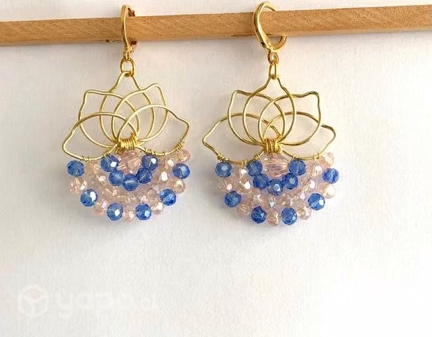 Aros chapados en oro y plata