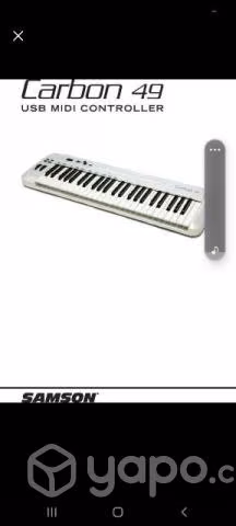 Controlador midi Samson Carbón 49