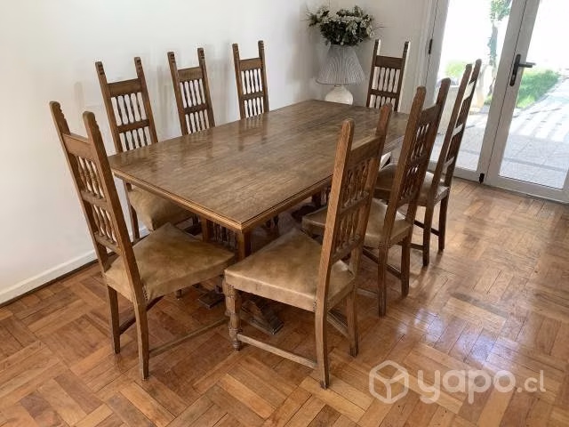 Comedor de madera 8 sillas - Imagen 2