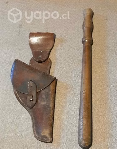 Set cartuchera cuero y luma de madera carabineros - Imagen 3