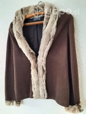 Chaleco Marca Choice NUEVO con piel. - Imagen 5