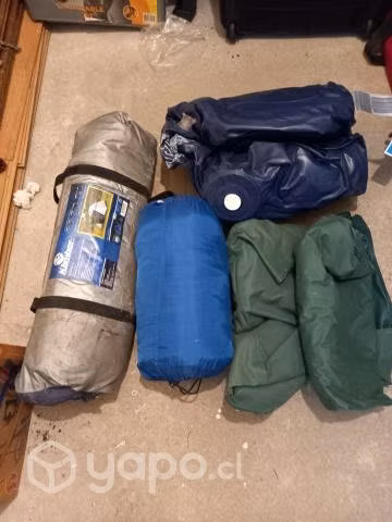 Carpa, sacos y conchones inflables
