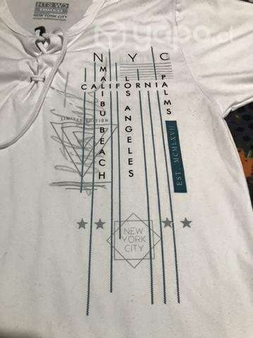 Polera Blanca NYC - Imagen 4