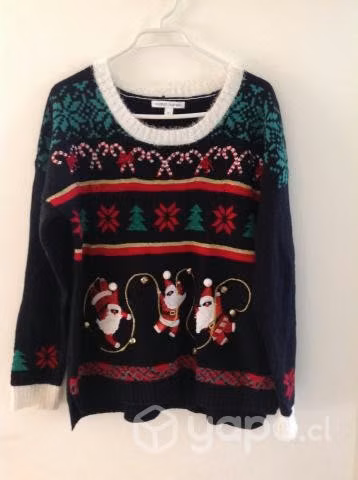 Sweater Navidad Mujer, con cascabeles Marca Celeb