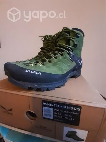 Zapatos SALEWA MTN TRAINER MID GTX green - Imagen 5
