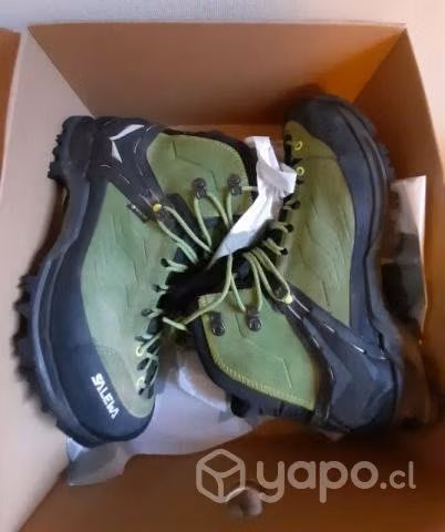 Zapatos SALEWA MTN TRAINER MID GTX green