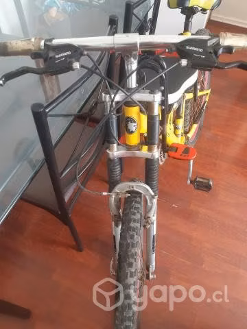 Bicicleta con silla de niño