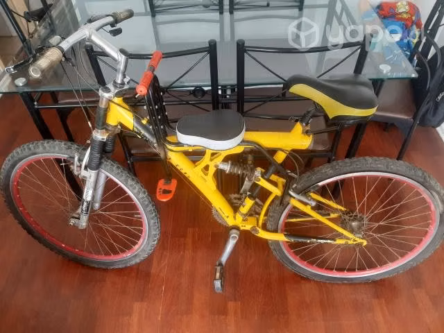 Bicicleta con silla de niño