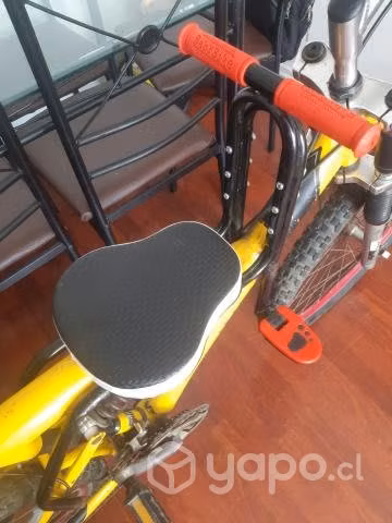 Bicicleta con silla de niño