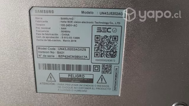 Televisor smart tv Samsung led full Hd 43"