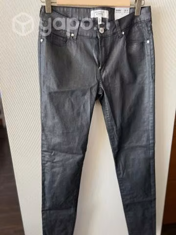 JEANS MANGO NUEVOS ENCERADOS (estilo cuero/latex)