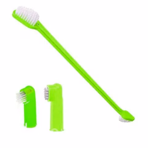 Kit cuidado / cepillos dentales para mascotas