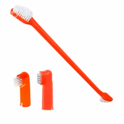 Kit cuidado / cepillos dentales para mascotas