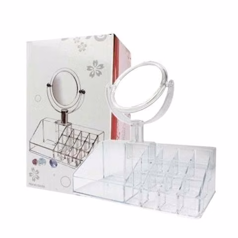 Cosmetiquero con Espejo Organizador de Maquillaje
