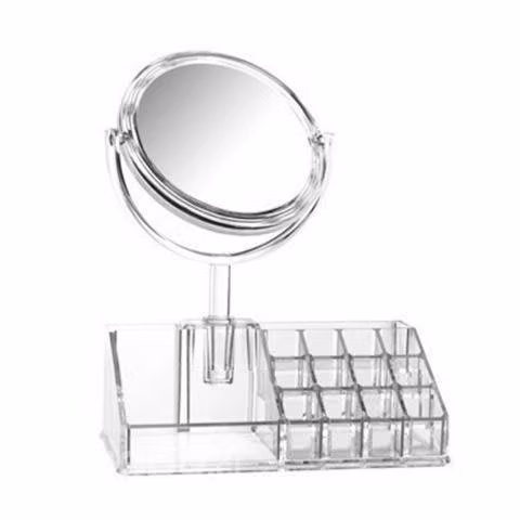 Cosmetiquero con Espejo Organizador de Maquillaje
