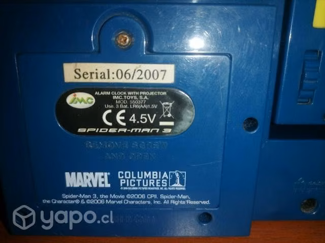 Reloj y proyector spiderman - Imagen 2