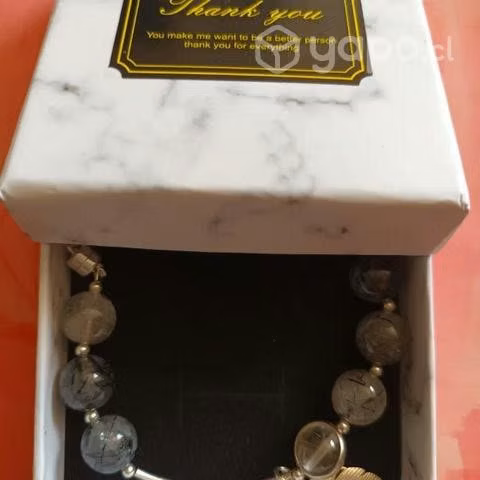Pulsera plata de ley sterling 925 y cuarzo - Imagen 4