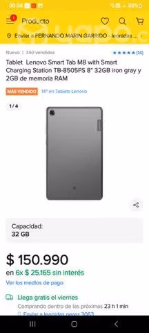 Tablet lenovo m8 hd - Imagen 2