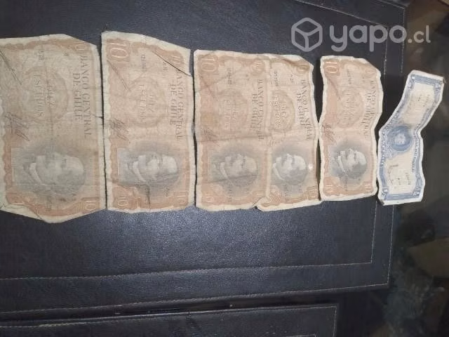 billetes antiguos de Chile