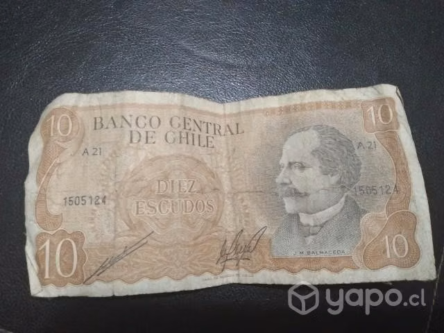 billetes antiguos de Chile