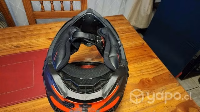 Casco moto Ls2 MX Explorer 701 Naranjo/Negro - Imagen 3