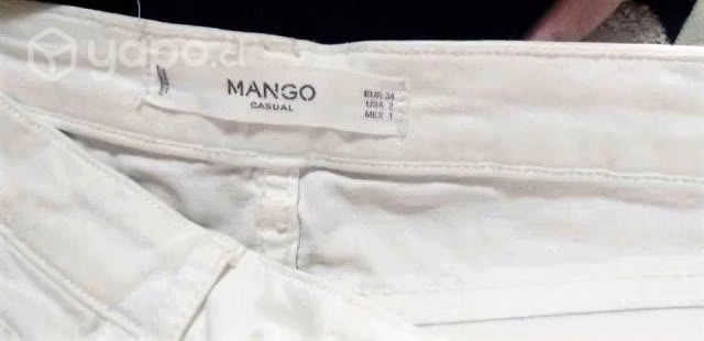 Jeans mujer talla 34 Mango y otros- blanco