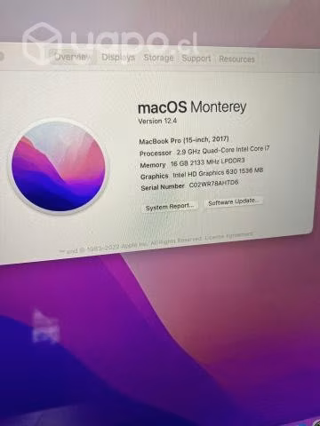 Macbook Pro Touchbar 2017